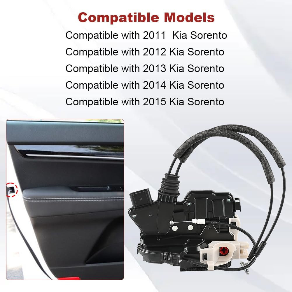 Front Left Power Door Lock Actuator Latch Compatible with Kia Sorento 2011-2015,