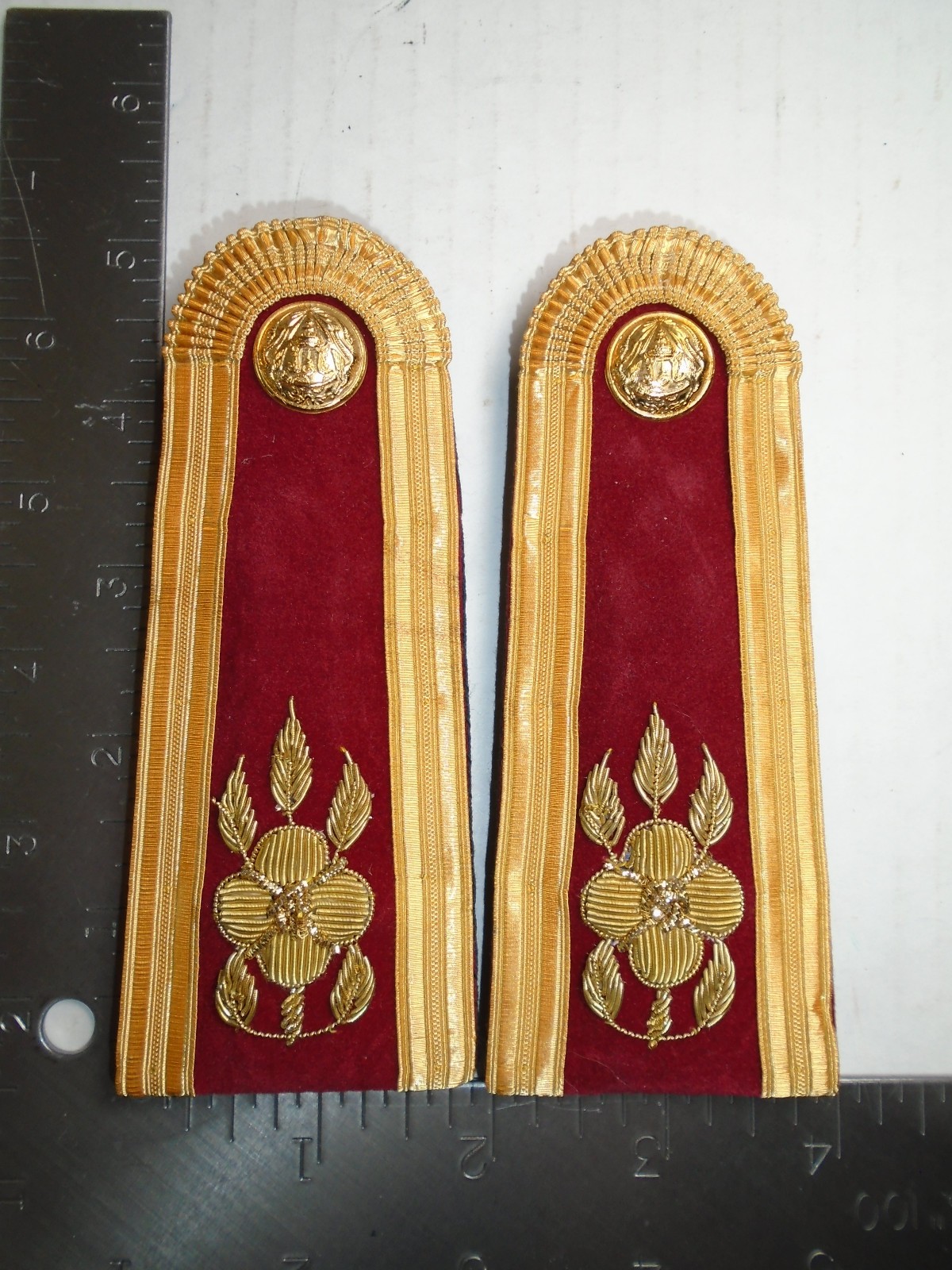 Vintage Thai/Thailand Supreme Court Operating Level 1-2, Shoulder Boards