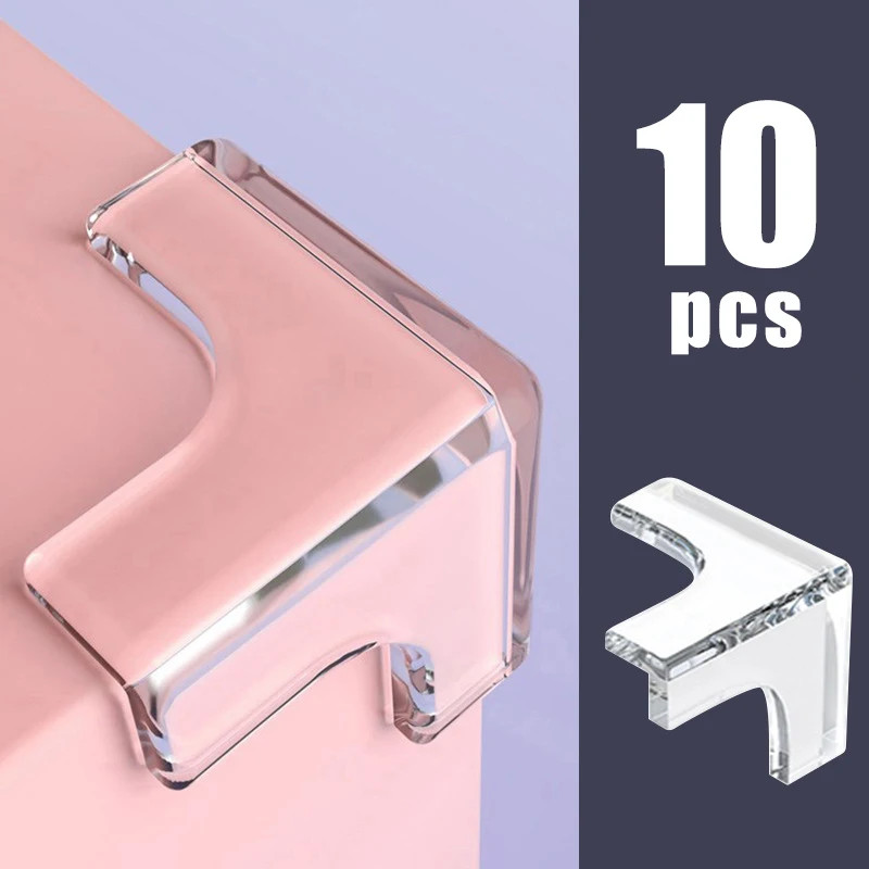 10PCS Clear Anti Collision Coffee Table Corner Protectors Soft Sheathing