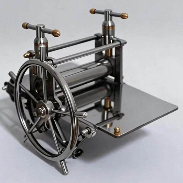 Mini Etching Press Micro Printing Press 100x200mm Desktop Printmaking Press