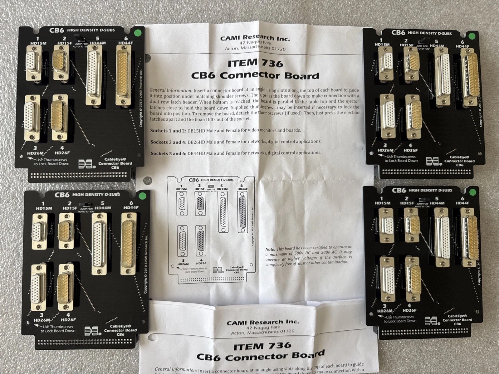 CAMI Research CableEye M3U PC CABLE TEST SYSTEM W/ Cables, Boards, accessories.