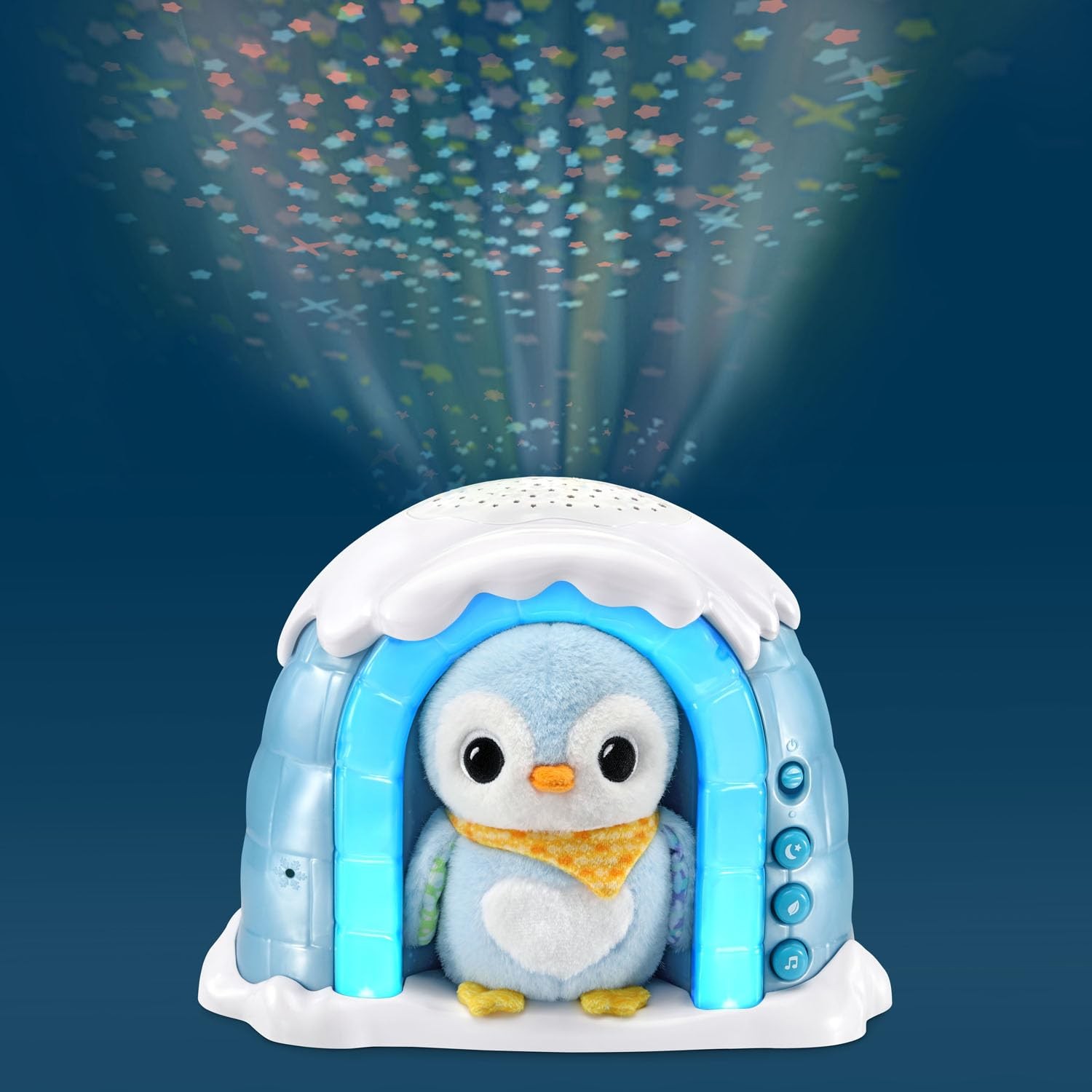 Multicolor Penguin Igloo with Lullabies Night Light and Cry Sensor Toy