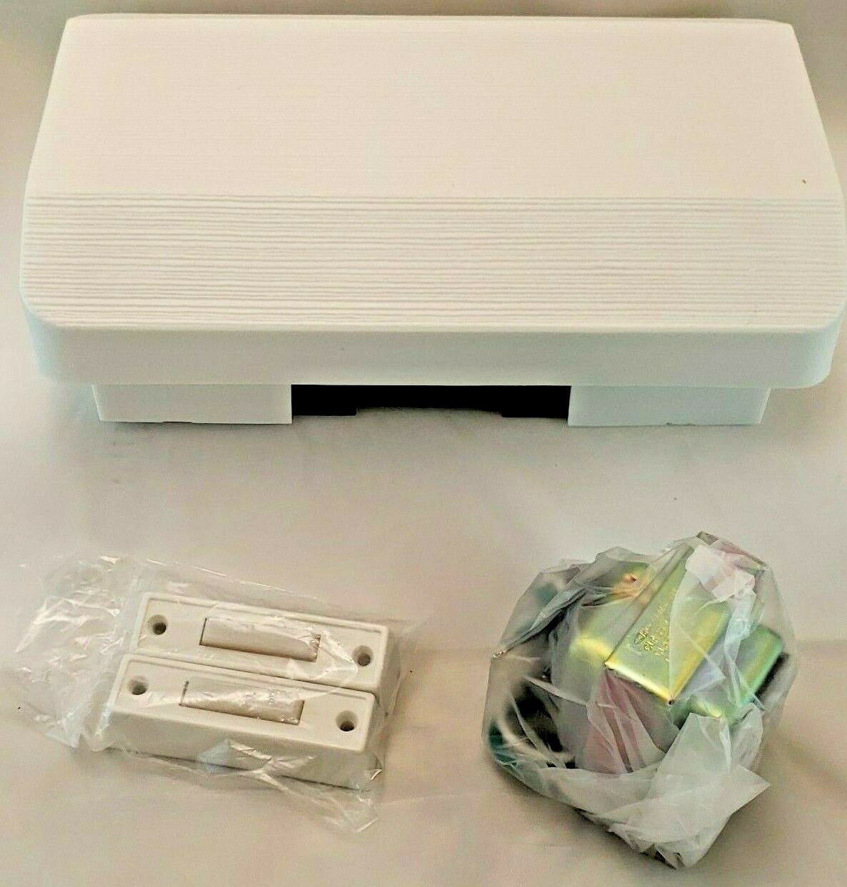 Double Entry Doorbell & Transformer, White, Front & Back Door Chime 101-2-6