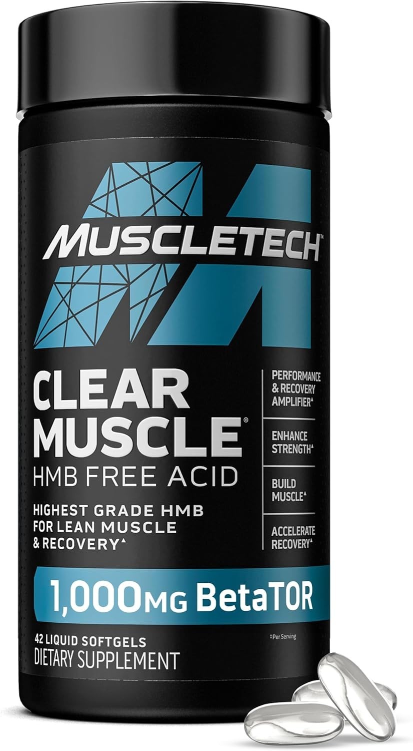 Highest Grade HMB for Lean Muscle & Recovery, HMB Free Acid 42 Softgels
