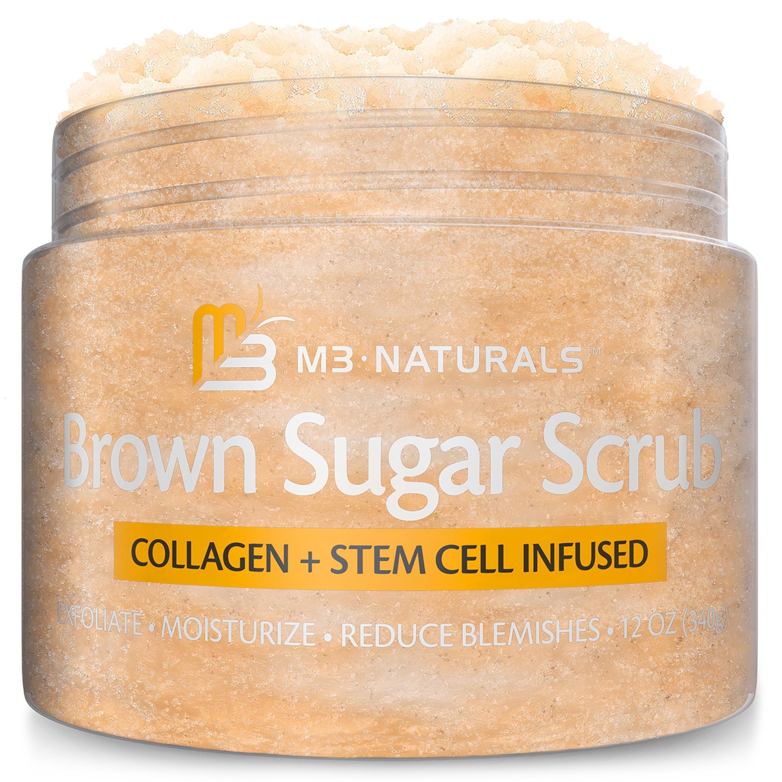 Brown Sugar Scrub Foot & Body Exfoliator Infused with Collagen and Exfoliatin...
