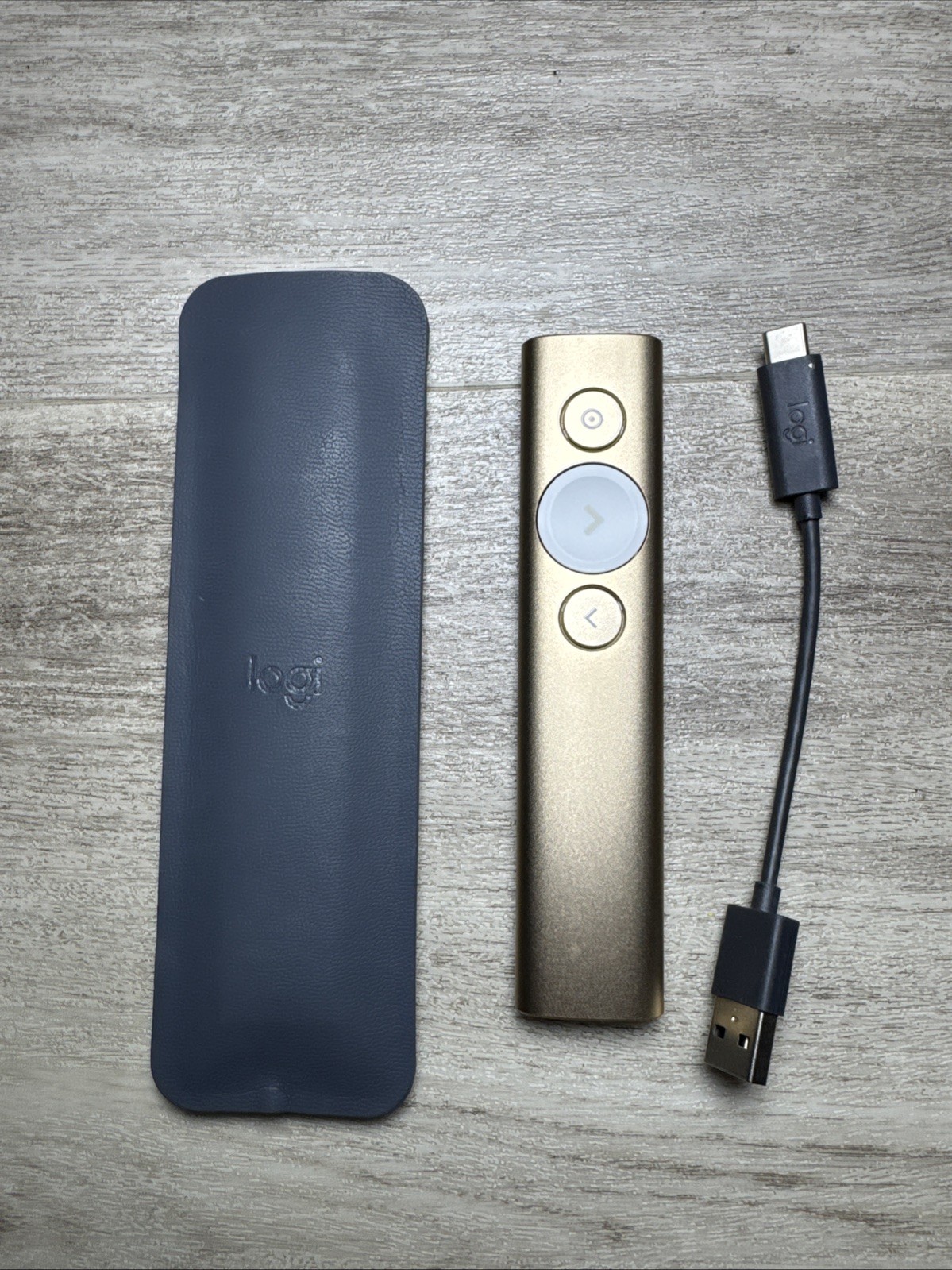 Logitech Spotlight Presentation Remote - Gold 910-004860 NO RECEIVER