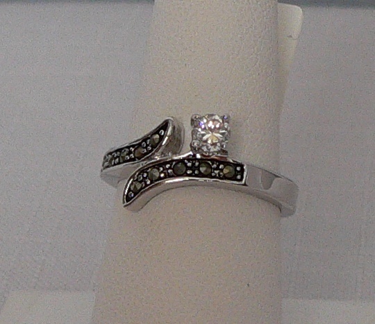Park Lane "MADISON" Ring  Genuine Marcasite  w/ CZ Pretty!  SIZE 9 Reg. $54