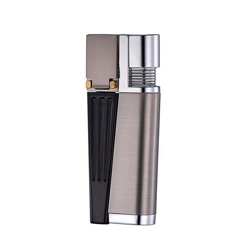 2PC Foldable Metal Lighter Pipe Portable Combination Smoking Lighter 2 in 1