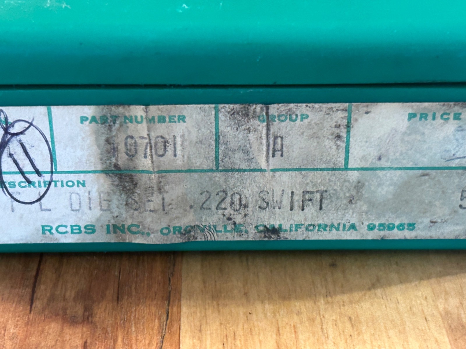 RCBS RELOADING DIES .220 Swift DIE SET #107011 Shell 11 With Case