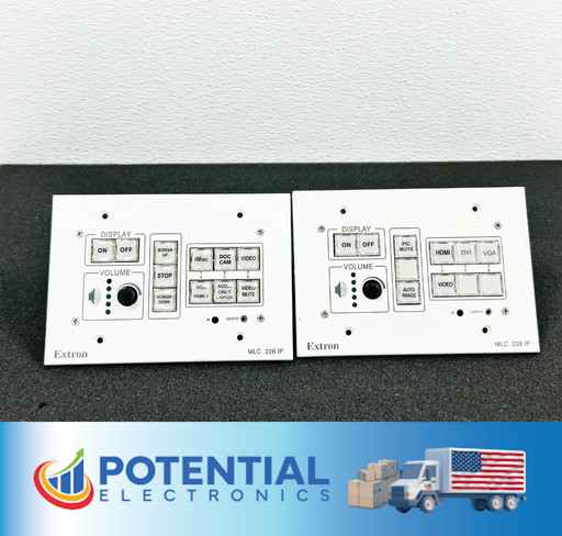 LOT OF 2 Extron MLC 226 IP MediaLink Controller Enhanced Panel FREE SHIPPING 🚚