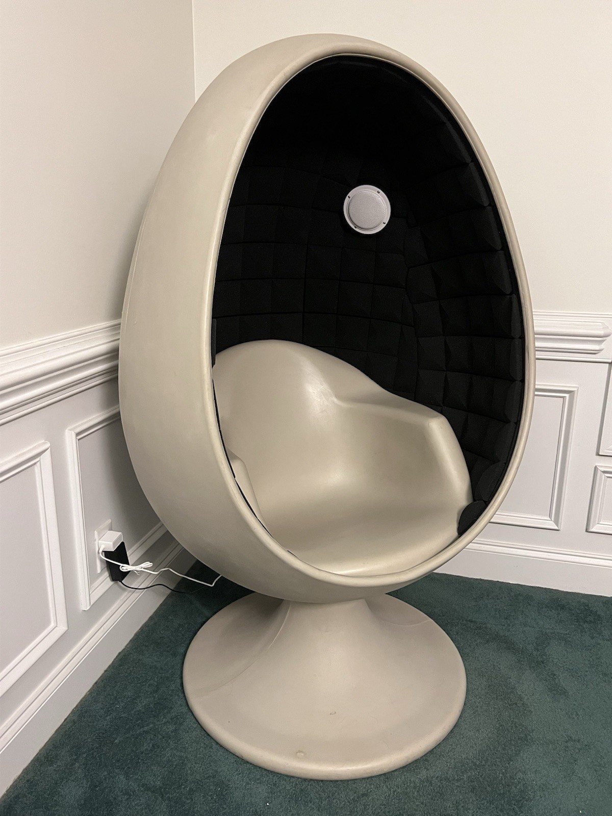 Space Age Atomic Egg Chair Modern MCM Atomic Starkey Laboratories Egg Pod Chair