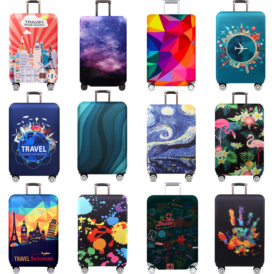 US Elastic Luggage Suitcase Protector Cover Suitcase Anti- Dust Scratch 18"-32"