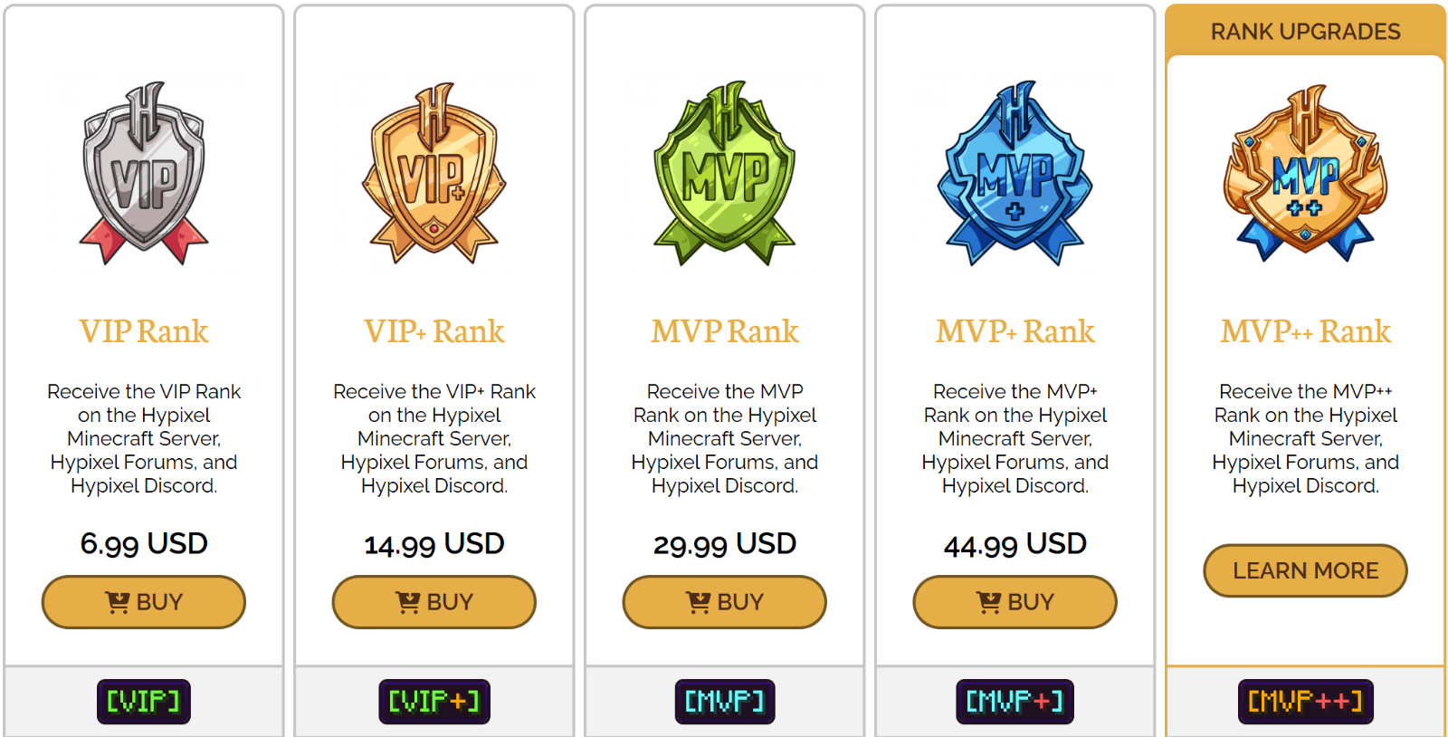 Hypixel Rank Upgrade 15% OFF & Discounted [VIP-MVP++] (rank will be gifted) READ