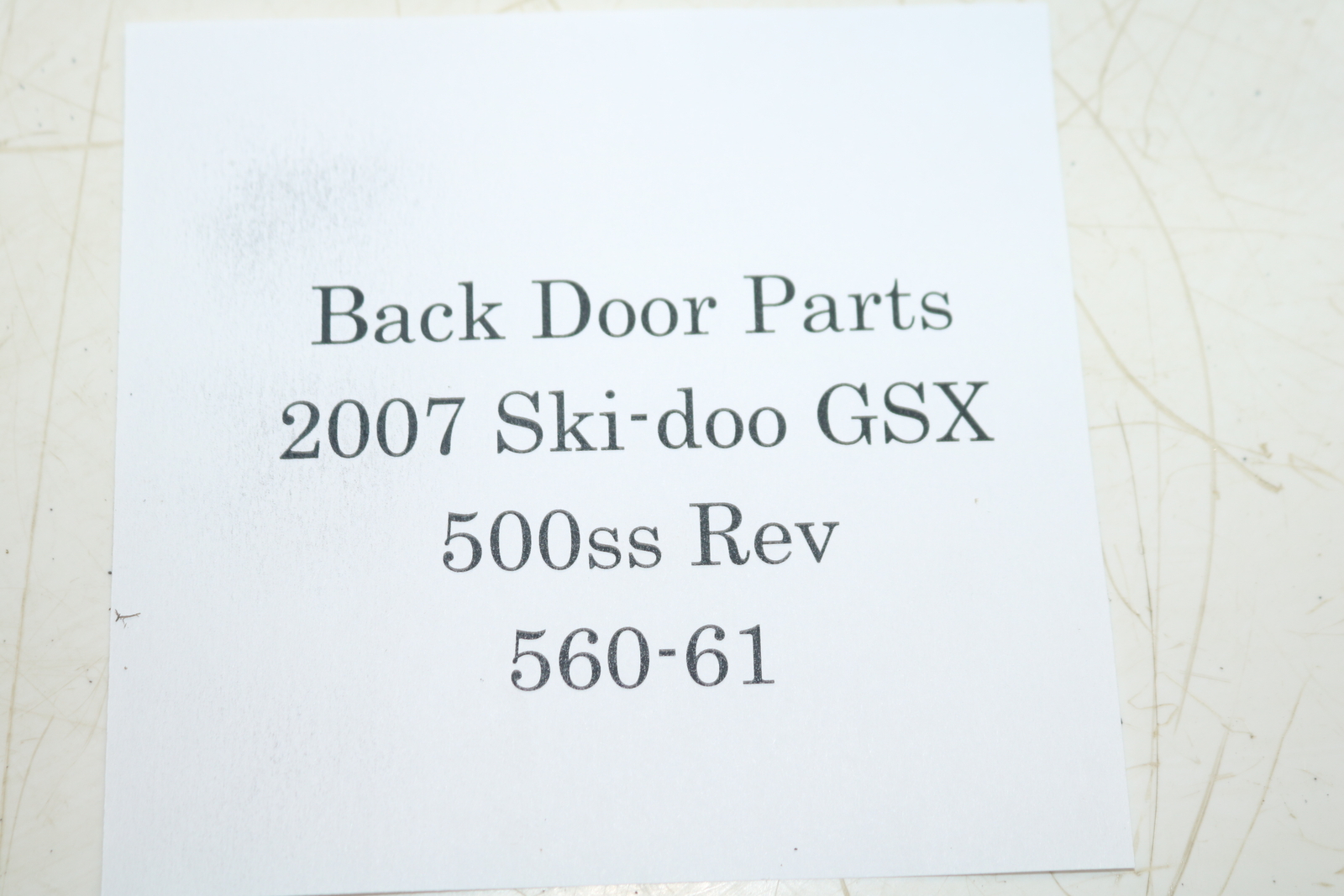 2007 Ski-doo Gsx 500ss 500 Ss Rev Right Windshield Deflector Wind