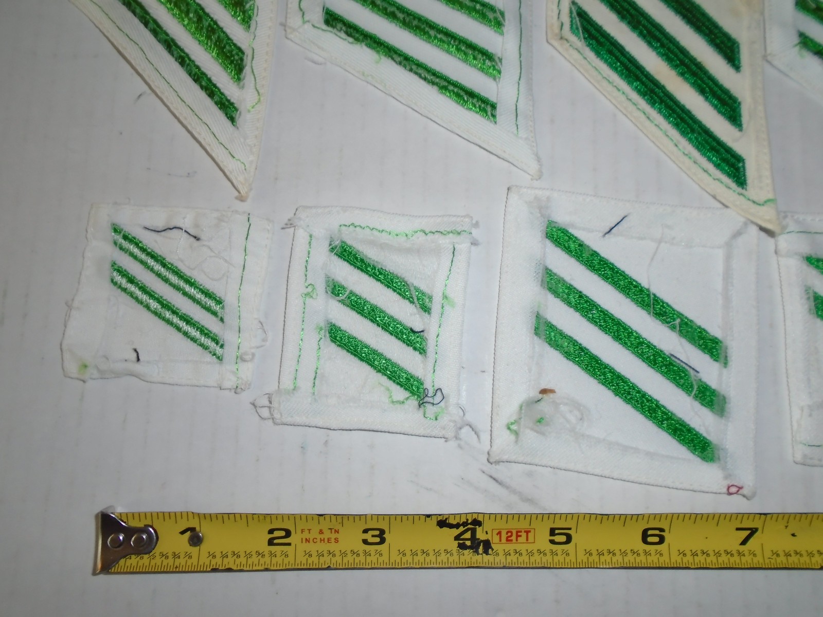 10 Vintage US Navy Airman Sleeve Stripes Striker Patch E-3 E-2 Aviation Green
