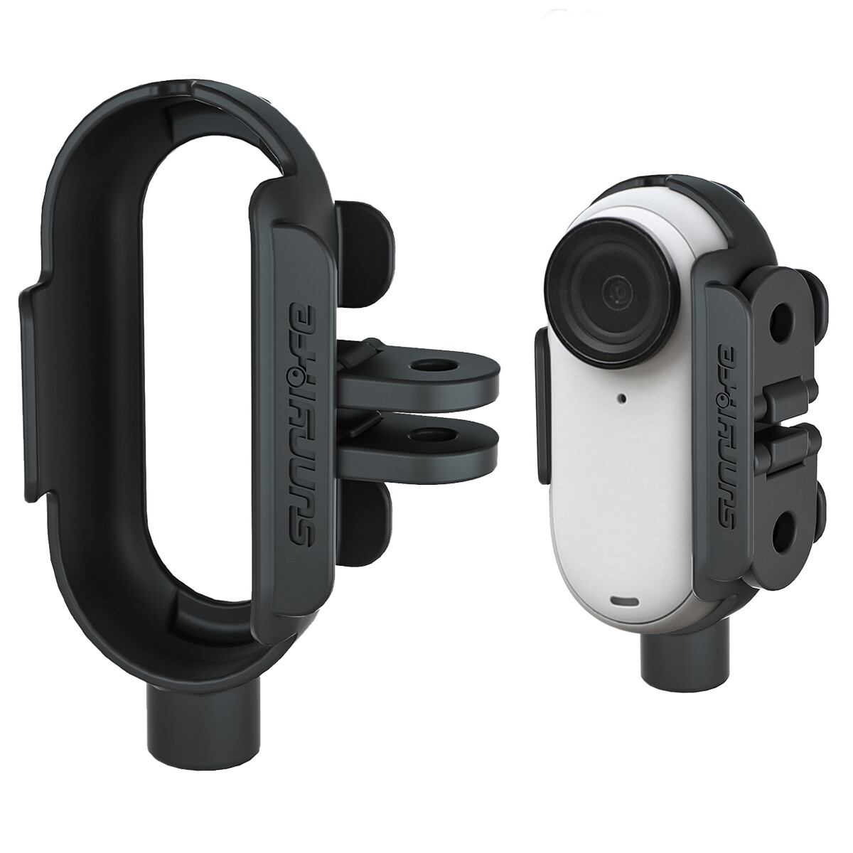 Plastic Accessory Mount Frame Camera Holder w/ Adapter for Insta360 Go 3 Camera