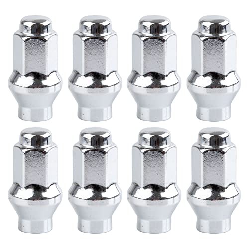 Extended Shaft Tapered Lug Nut Kit 10mm x 1.25mm Thread Pitch (8-Pack) w/14mm