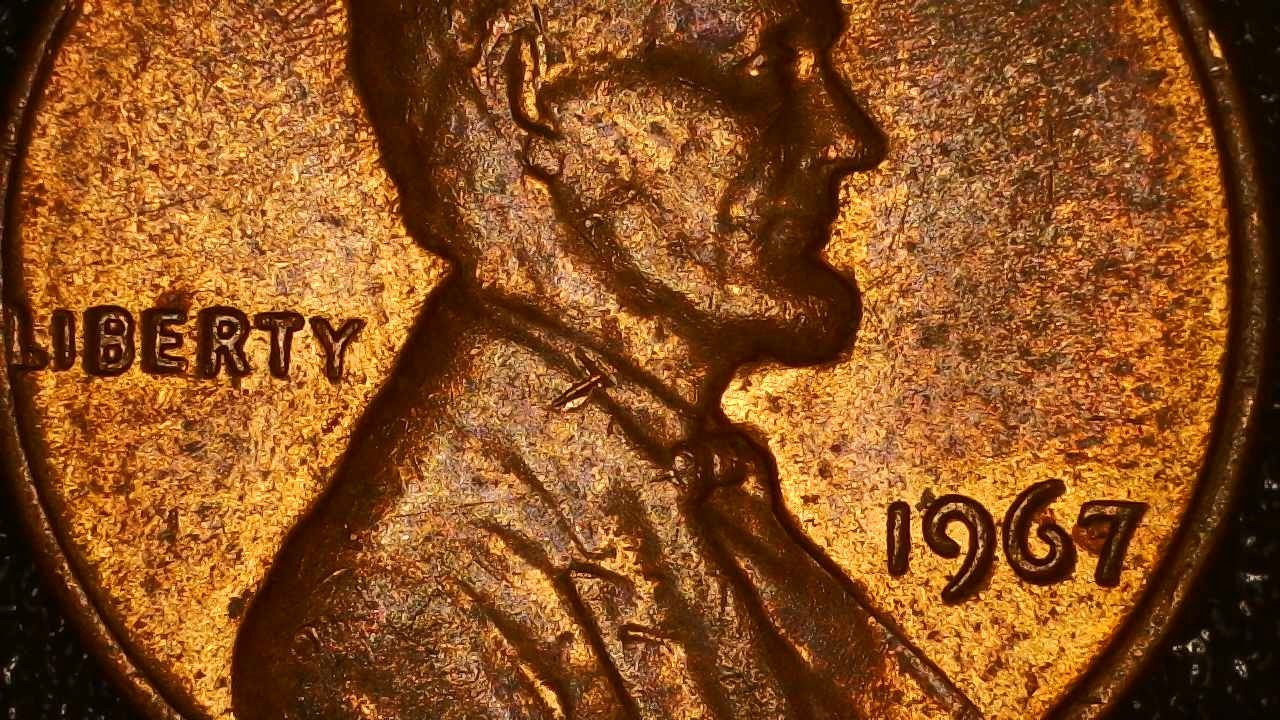 1967 P Lincoln Memorial Rotated Die