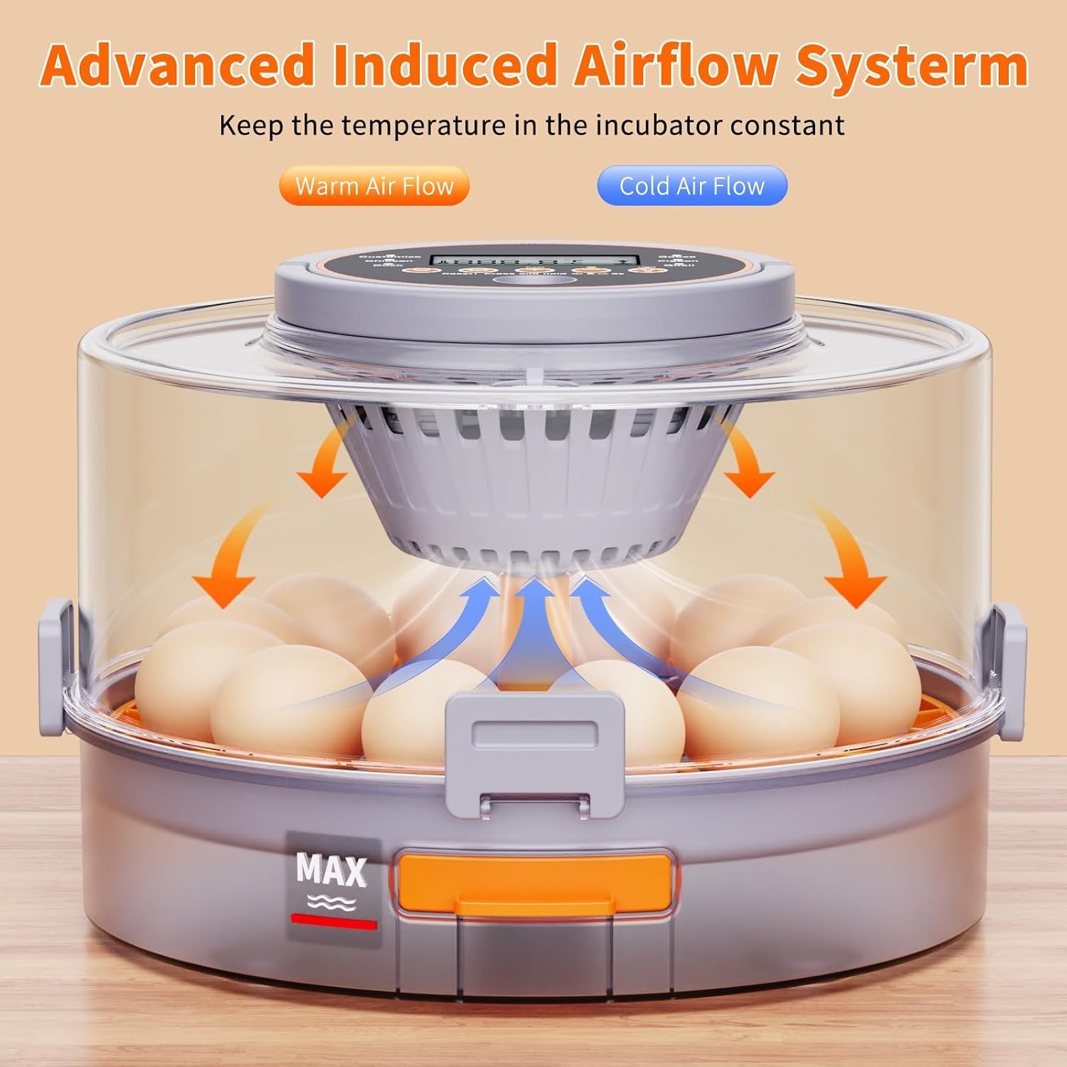 12 Egg Incubators for Hatching Eggs, Automatic Egg Turning & Humidity Control