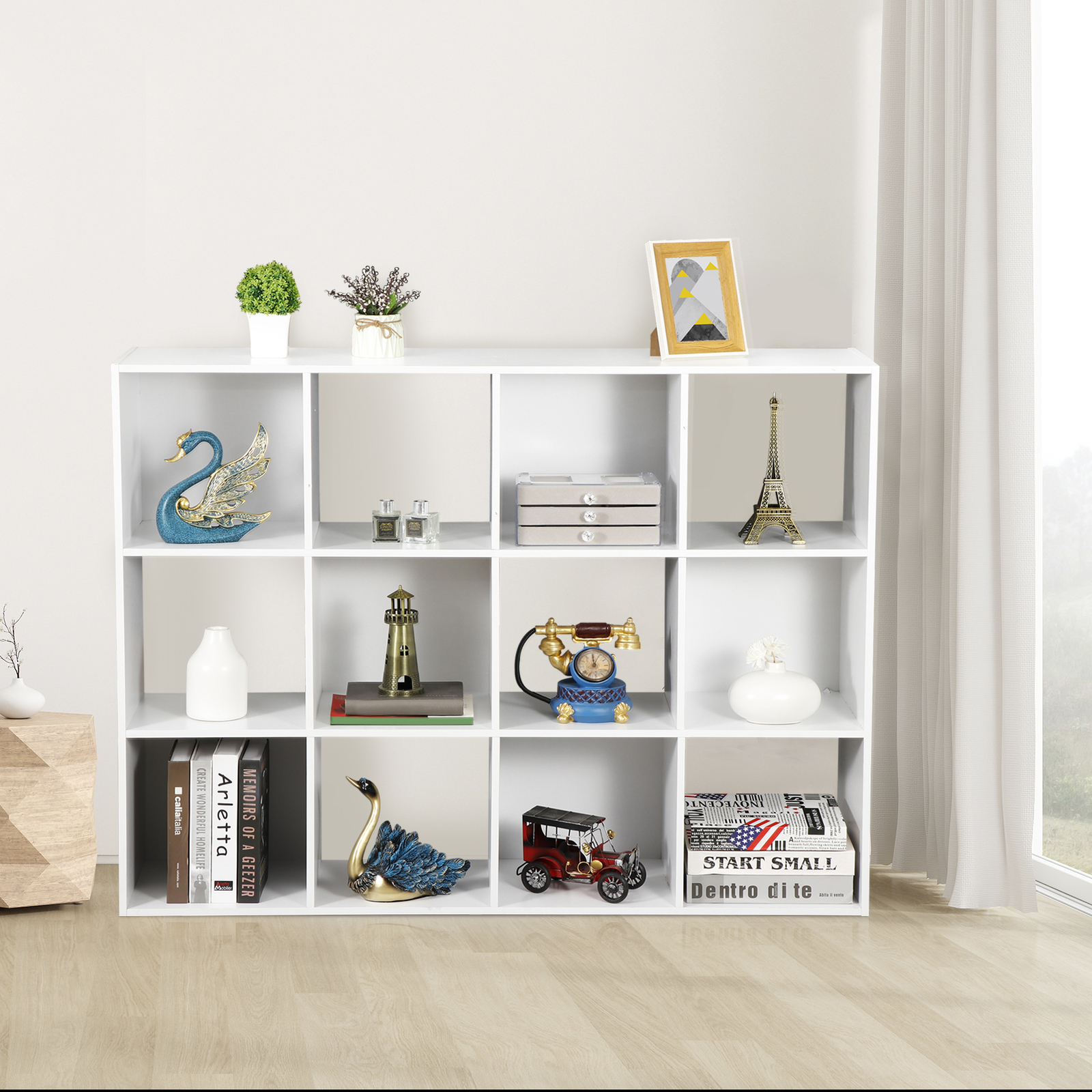 12 Cube Storage Organizer Bookcase Closet Storage for Home office Decor White