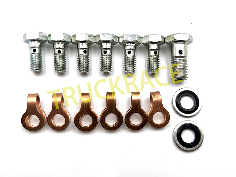 Fuel Return line Banjo Bolt +Check Valve Kit for Dodge Cummins 89-98 12V 6BT 6CT