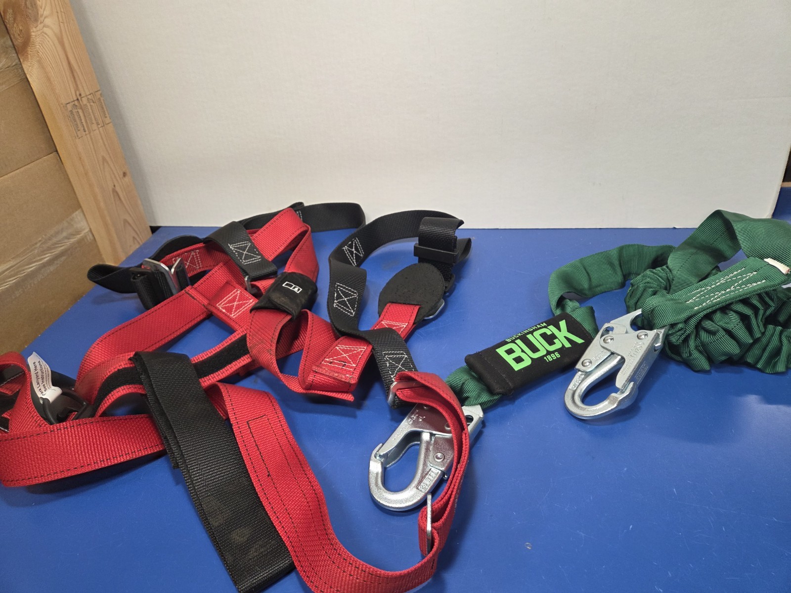 Buckingham Fall Protection Safety Harness Kit with 6 Ft Lanyard, 1168779/004