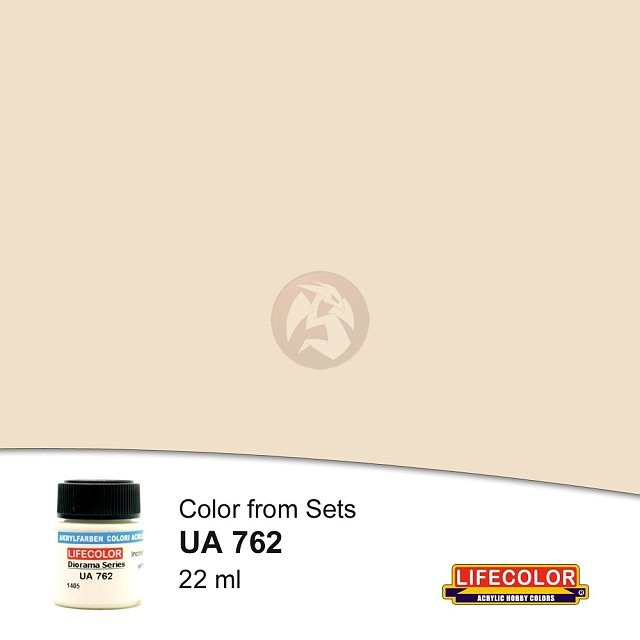 LifeColor Acrylic Paint Color Sets Burned Incinerated White FS 37769 22ml UA762