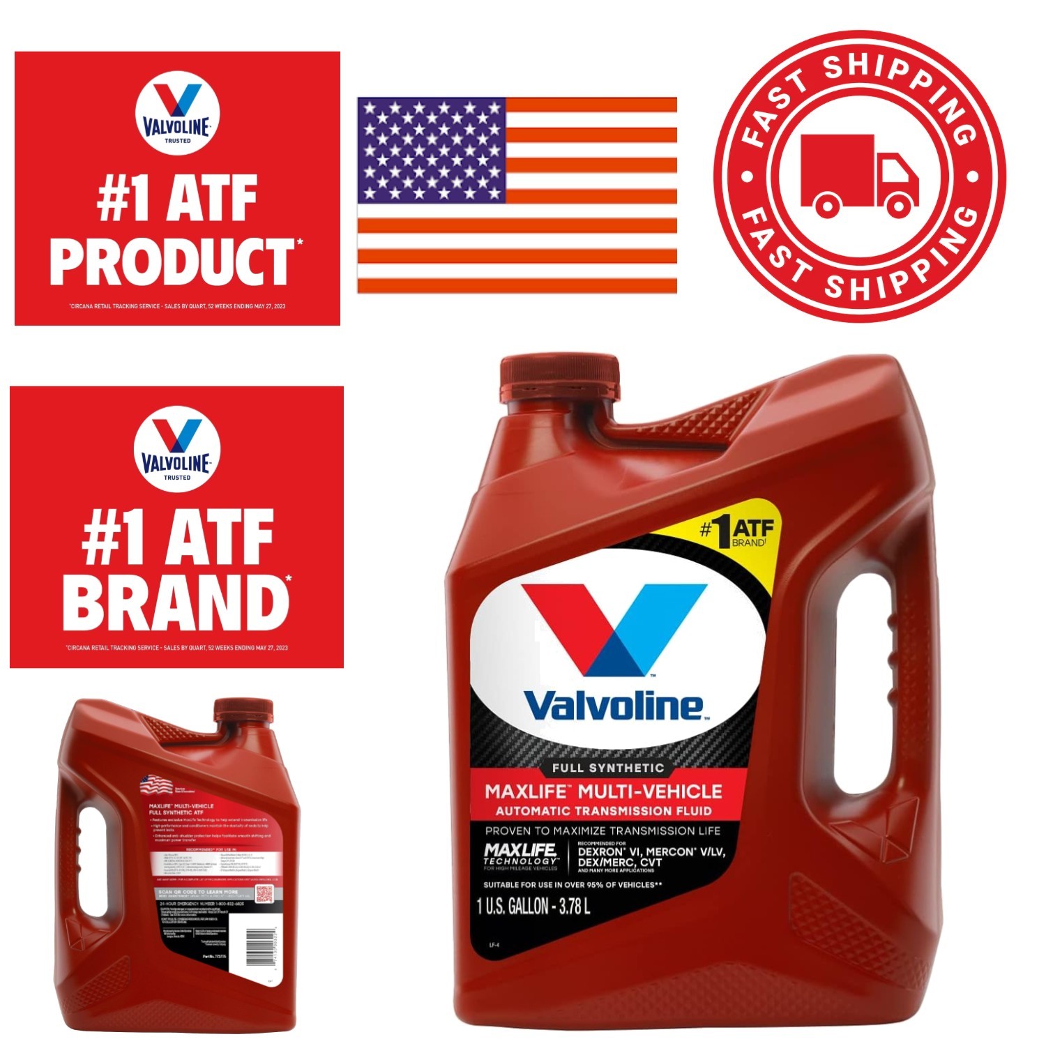 Multi Vehicle ATF 1 Gallon with Advanced Additives Prevents Transmission Leaks
