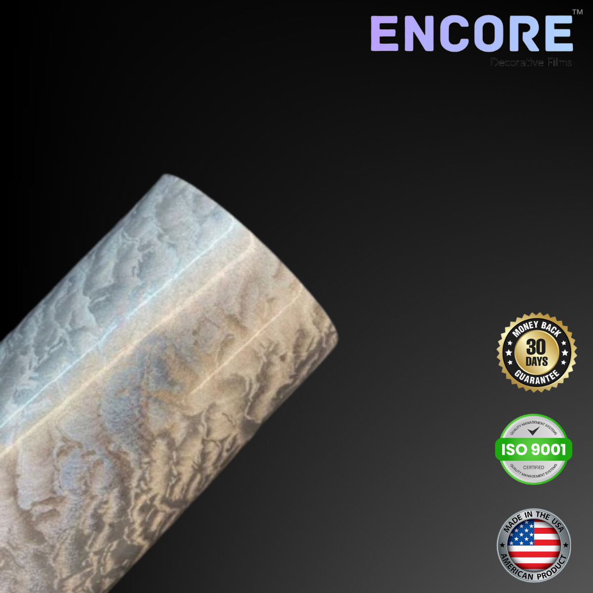 Encore® EFX21 Silver Leaf Adhesive Vinyl for Decals/Stickers - MADE IN USA