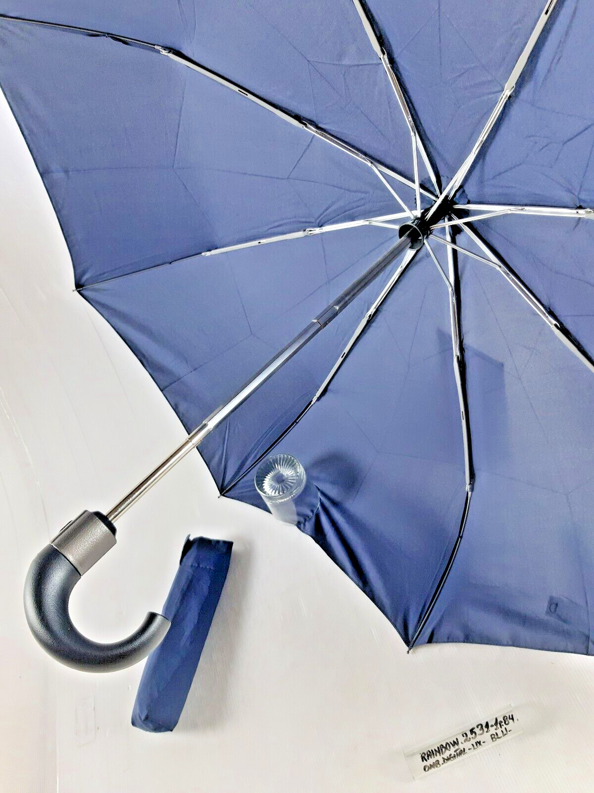 Unisex Mini Umbrella - Automatic - 8 Studs - Blue - 25311 - Rainbow
