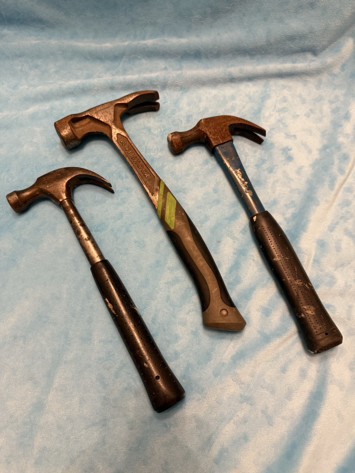 Great Neck P16 Stanley 16oz PITTSBURGH 20oz Steel Antishock Roofing 3 Hammer lot