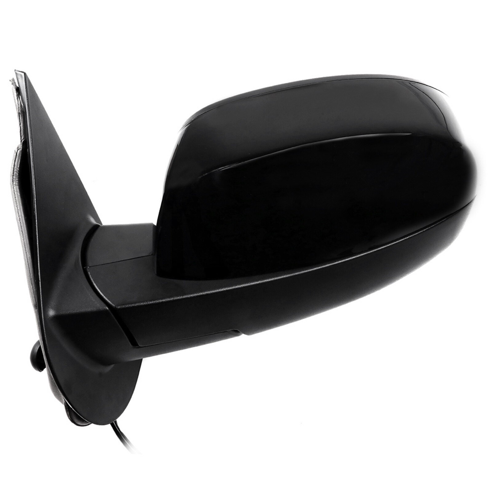 For 2007-2013 Chevy GMC Power Heated Black Smooth Side Exterior Mirrors Pair