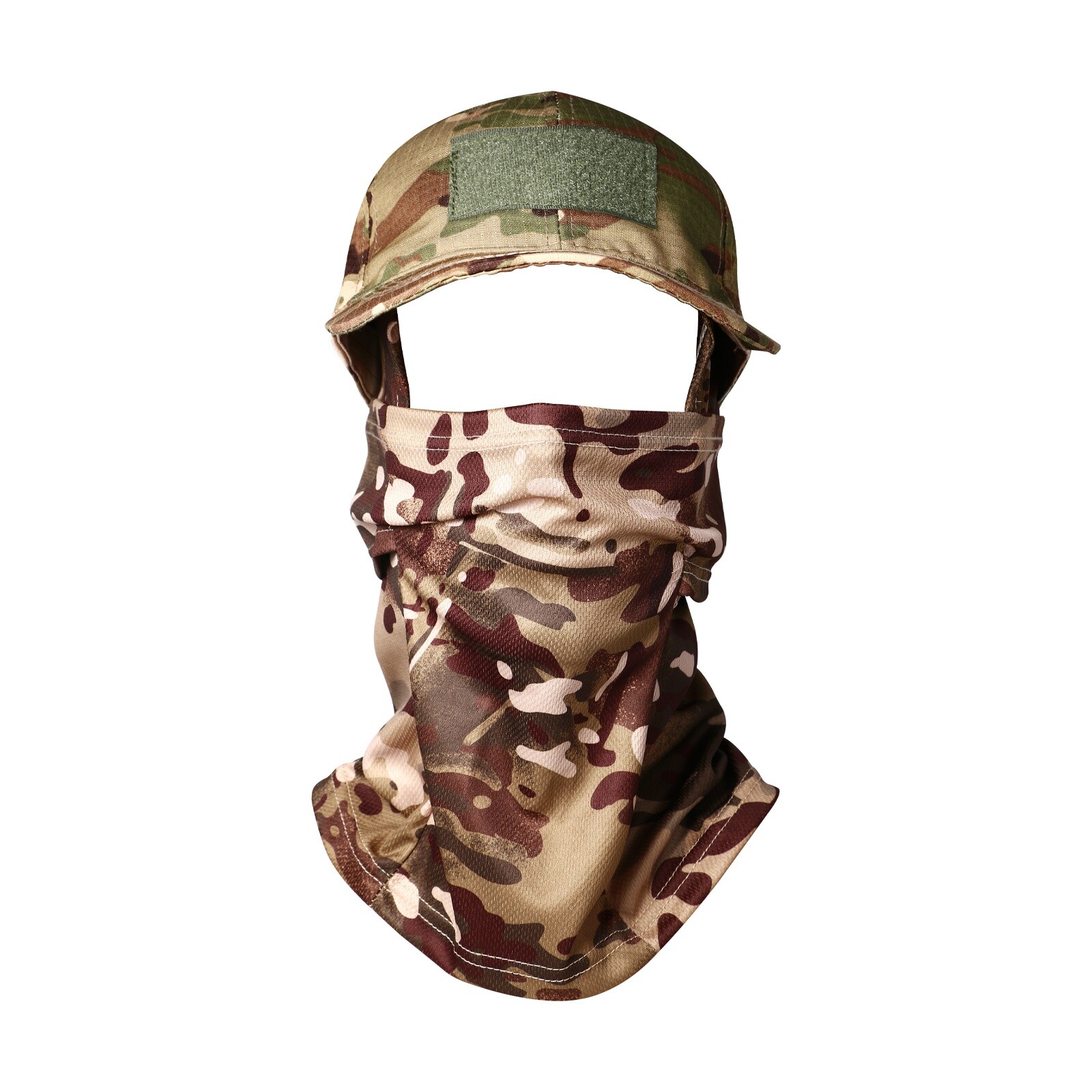 Hiking Camouflage Cap Face Mask Fishing Sun Protection Cooling UV Neck Gaiter