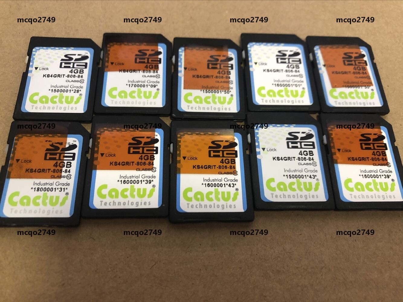 10PCS cactus Industrial Grade  4GB Memory Card SD card KS4GRIT-806-84