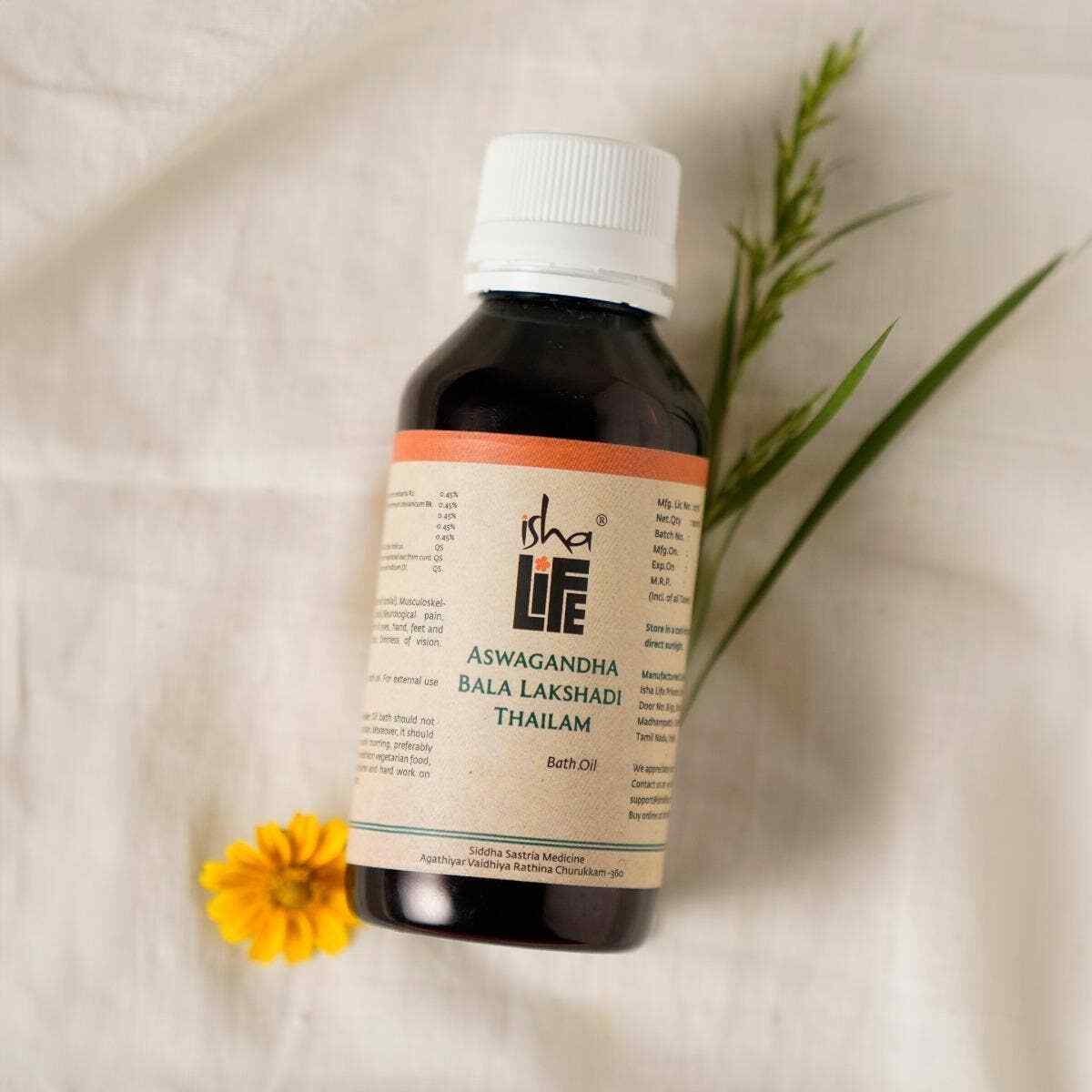 Isha Life Aswagandha Bala Lakshadi Thailam (Bath Oil)100 ml