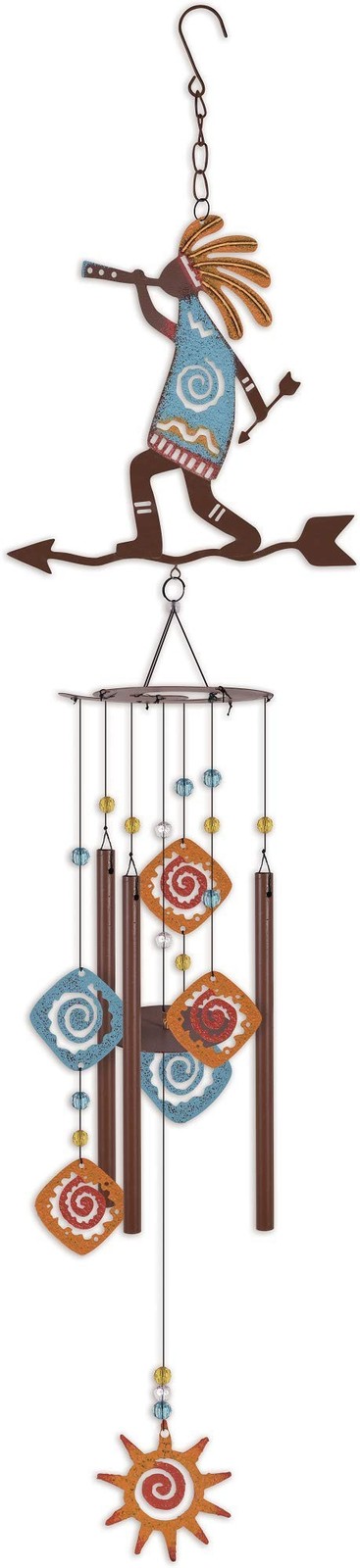 Sunset Vista Designs Southwest Collection - 37-Inch Rustic Metal Wind Chime