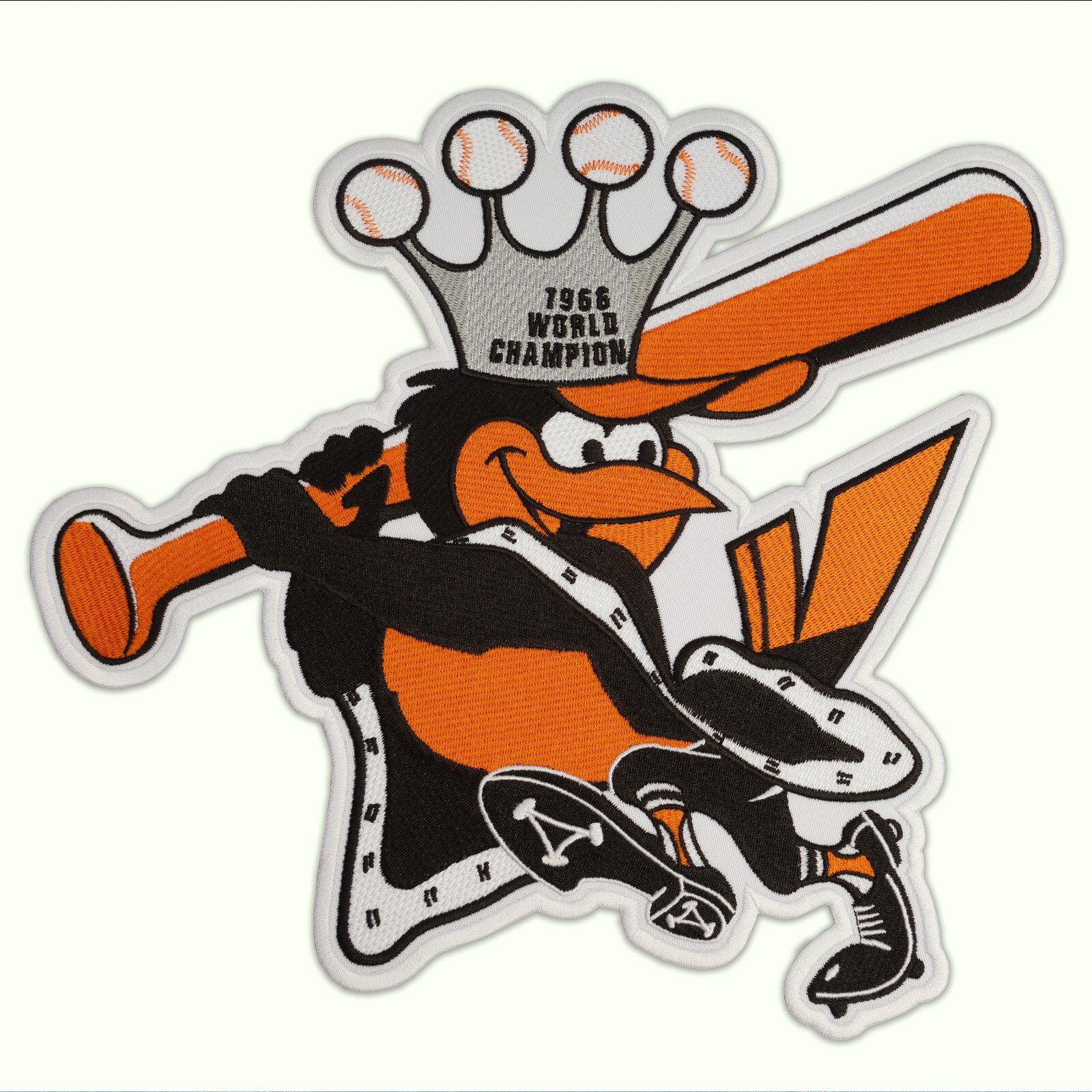 Baltimore Orioles Bird Large Patch, Baseball Team, Embroidered Sports, Iron On