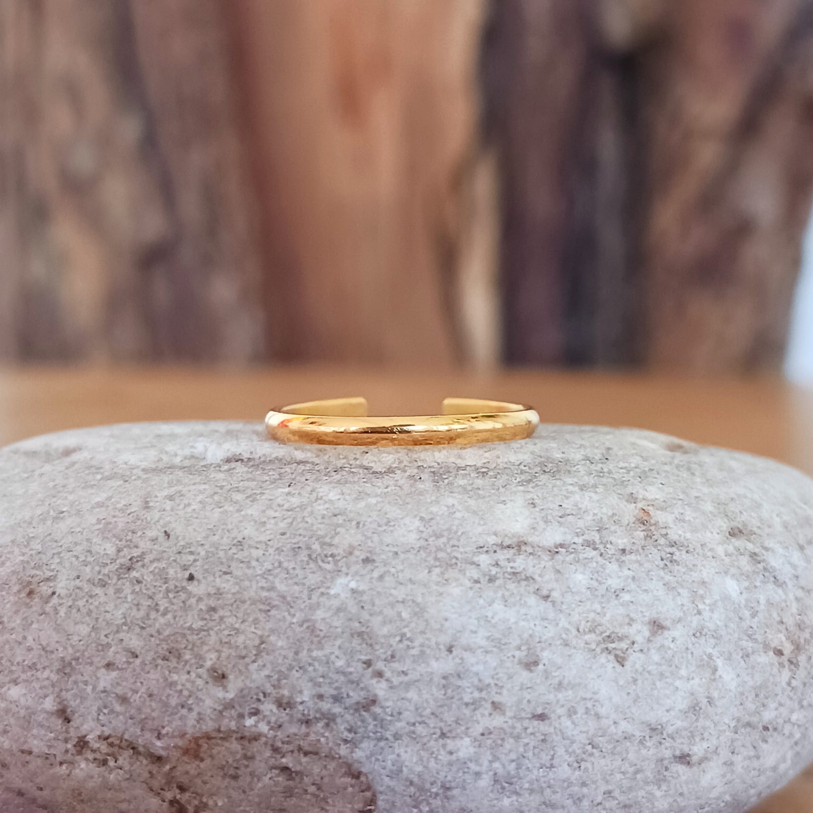 Fine Gold plated Band adjustable Toe Ring | 925 Sterling Silver