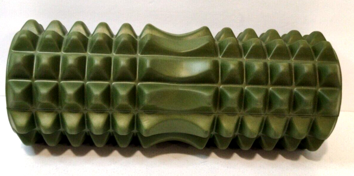 Massage Roller, Exercise, Green, White Hollow Core, Foam, 13" long