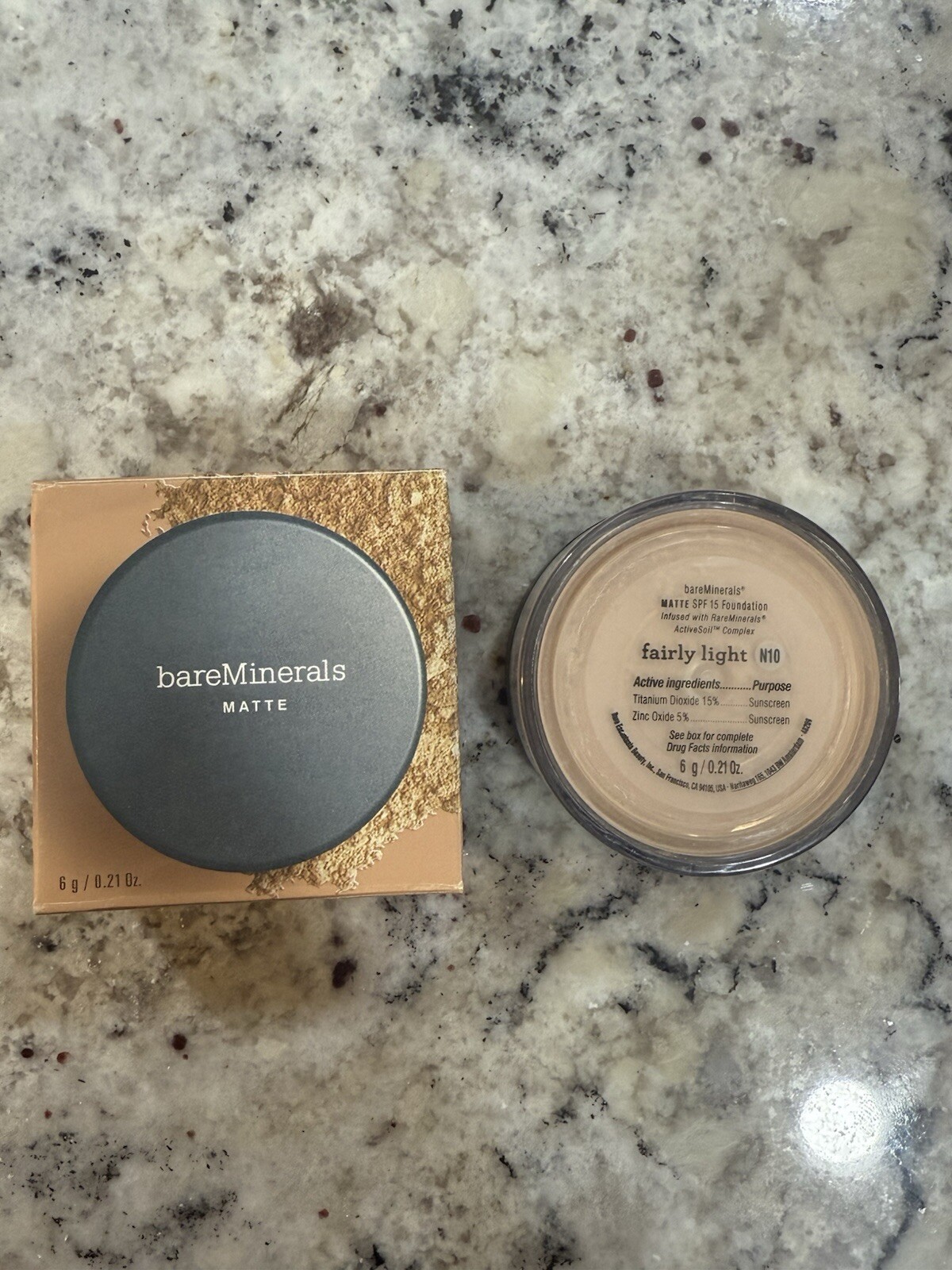 Bare Minerals Fairly Light Powder. Free Shipping.