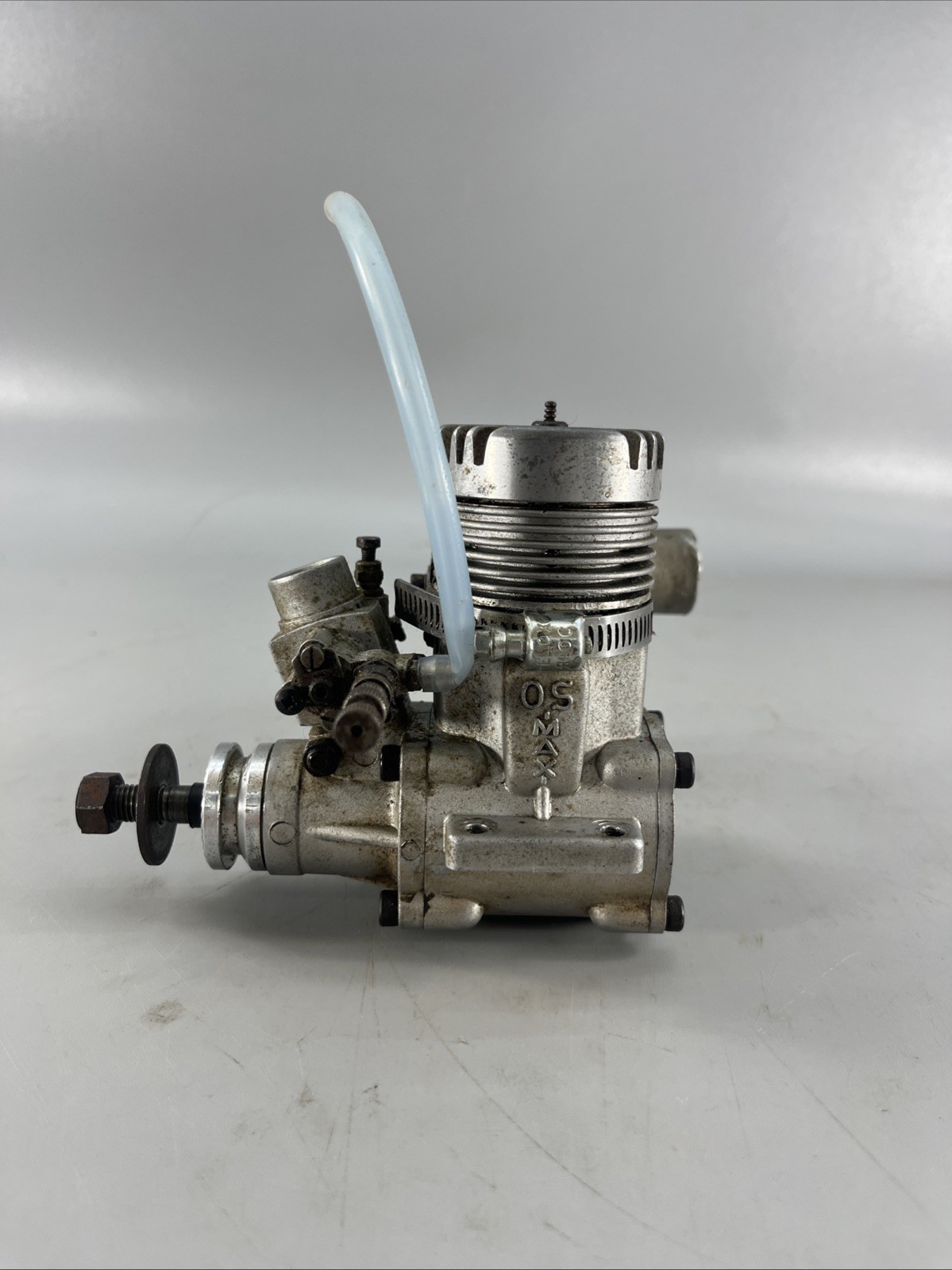 O.S Max .61 FSR RC Airplane Nitro Engine w/ Carb Great Compression Vintage Japan