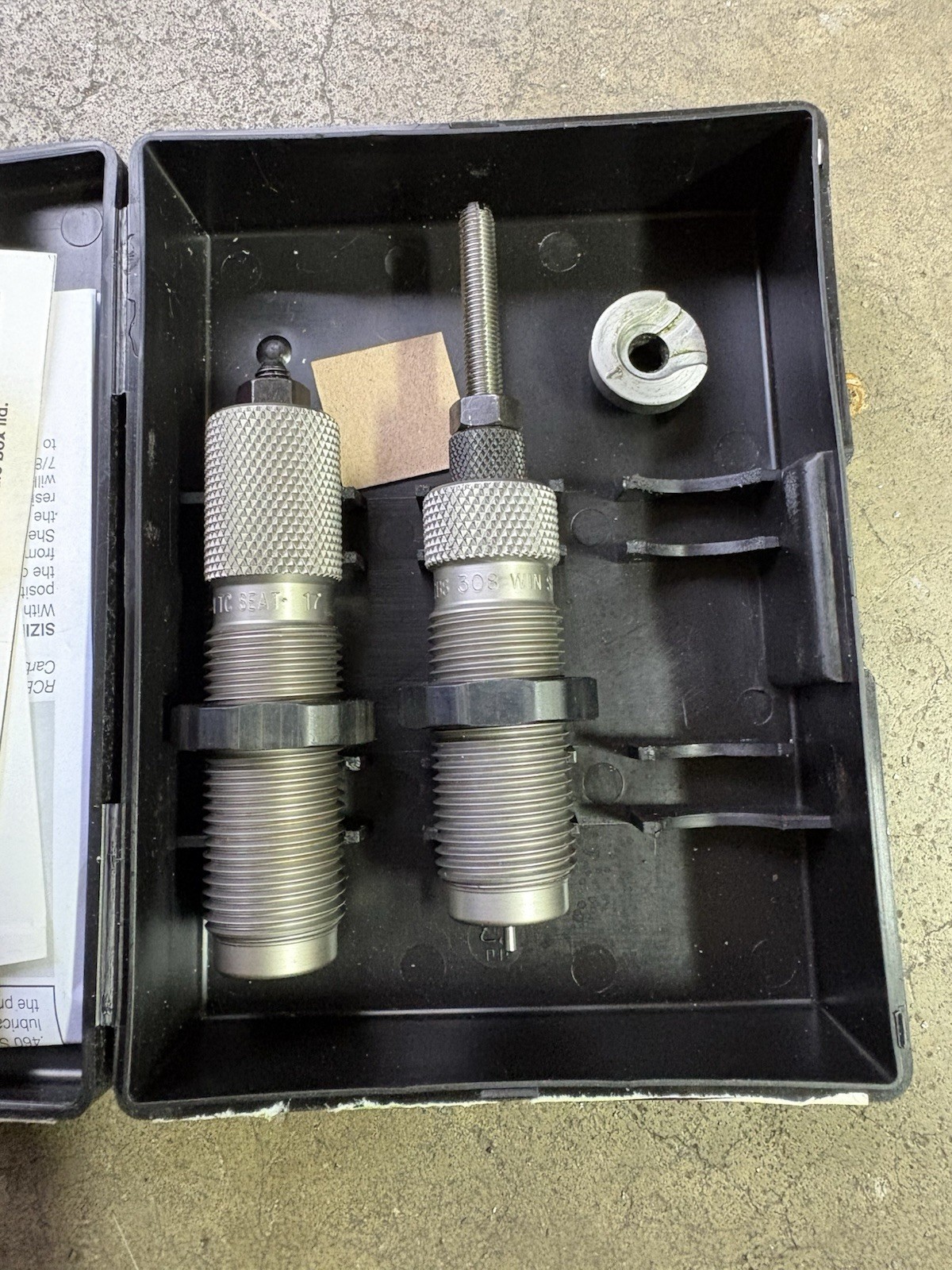 RCBS 15507 Small Base Taper Crimp 2 Die Set W/ Lyman Shell Holder