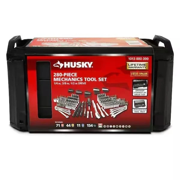 280-Piece Sae/Metric Mechanics Tool Set with Tool Box