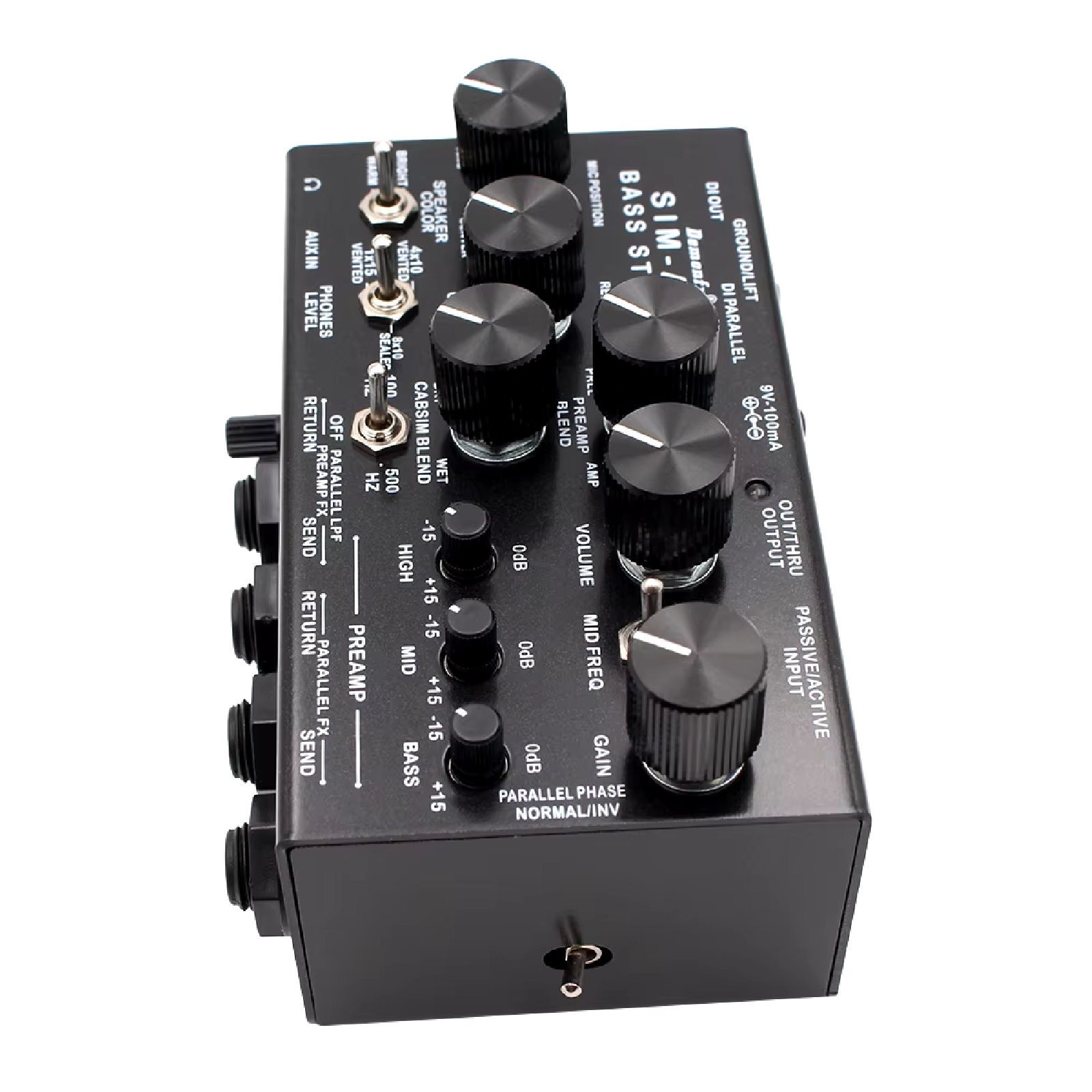Demonfx SIM-AMP Simplifier Bass Station Preamp Simulator, Power Amp SIM, Stereo