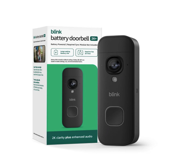 Blink Battery Doorbell 2K+ Resolution (newest model) Wireless Video Audio