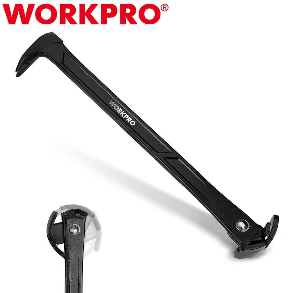 WORKPRO Nail Puller 13" Cat Paw Pry Bar Nail Remover Set Paw Rocking Nail Puller