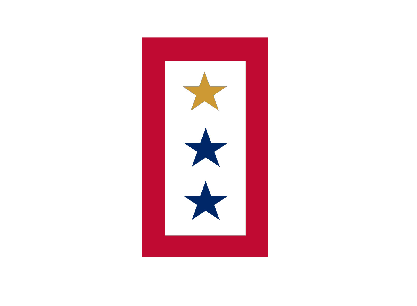 1 Gold and 2  Blue Star Service Flag Sticker Die Cut Vinyl Decal