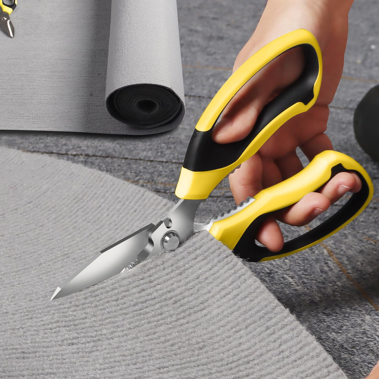 Utility Scissors Heavy Duty: sharp Scissors All Purpose heavy duty, Easy Cutt...