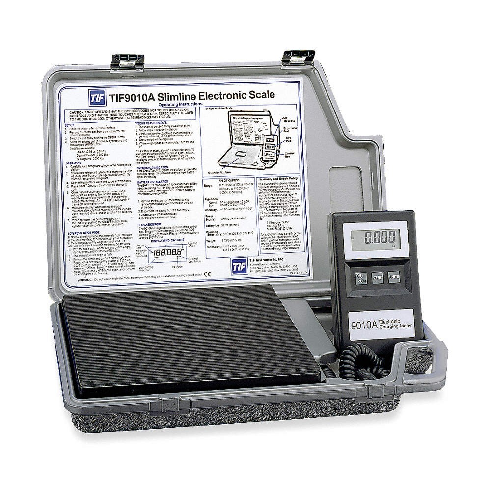 TIF TIF9010A Refrigerant Scale,Electronic,110 lb 1T921
