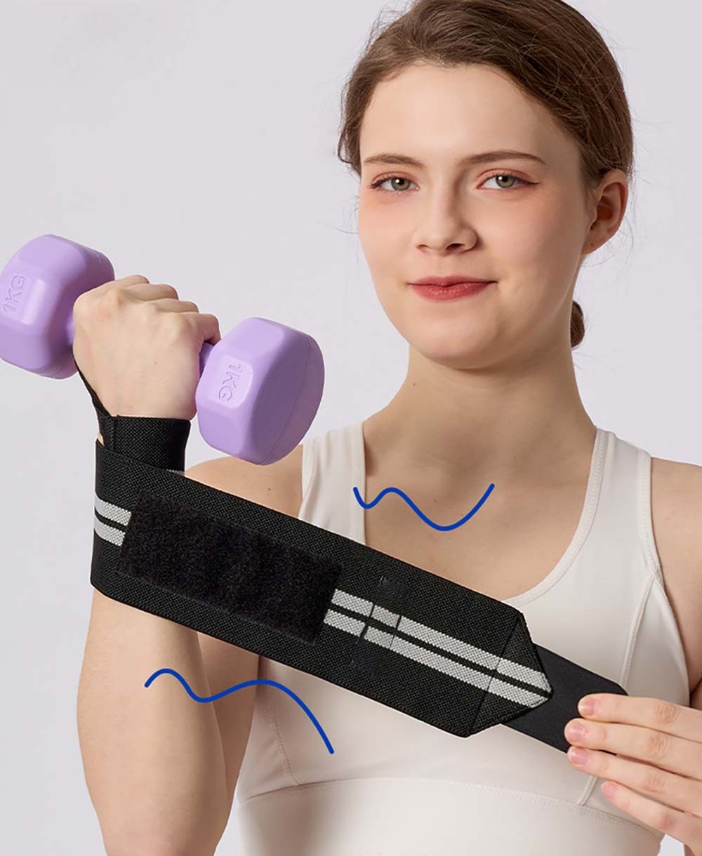 Adjustable Reinforced Sturdy Washable Premium 1 Pair Colorful Sports Wrist Brace